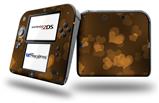 Bokeh Hearts Orange - Decal Style Vinyl Skin fits Nintendo 2DS - 2DS NOT INCLUDED