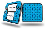 Nautical Anchors Away 02 Blue Medium - Decal Style Vinyl Skin fits Nintendo 2DS - 2DS NOT INCLUDED