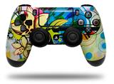 WraptorSkinz Skin compatible with Sony PS4 Dualshock Controller PlayStation 4 Original Slim and Pro Floral Splash (CONTROLLER NOT INCLUDED)