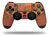 WraptorSkinz Skin compatible with Sony PS4 Dualshock Controller PlayStation 4 Original Slim and Pro Flowers Pattern Roses 06 (CONTROLLER NOT INCLUDED)