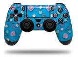 WraptorSkinz Skin compatible with Sony PS4 Dualshock Controller PlayStation 4 Original Slim and Pro Seahorses and Shells Blue Medium (CONTROLLER NOT INCLUDED)