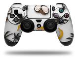 WraptorSkinz Skin compatible with Sony PS4 Dualshock Controller PlayStation 4 Original Slim and Pro Coconuts Palm Trees and Bananas White (CONTROLLER NOT INCLUDED)