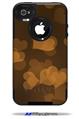 Bokeh Hearts Orange - Decal Style Vinyl Skin fits Otterbox Commuter iPhone4/4s Case (CASE SOLD SEPARATELY)