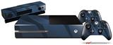 VintageID 25 Blue - Holiday Bundle Decal Style Skin fits XBOX One Console Original, Kinect and 2 Controllers (XBOX SYSTEM NOT INCLUDED)