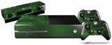 Bokeh Music Green - Holiday Bundle Decal Style Skin fits XBOX One Console Original, Kinect and 2 Controllers (XBOX SYSTEM NOT INCLUDED)