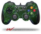 Bokeh Music Green - Decal Style Skin fits Logitech F310 Gamepad Controller (CONTROLLER SOLD SEPARATELY)