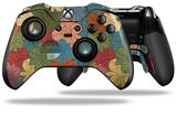 Flowers Pattern 01 - Decal Style Skin fits Microsoft XBOX One ELITE Wireless Controller