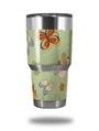 Skin Decal Wrap for Yeti Tumbler Rambler 30 oz Birds Butterflies and Flowers (TUMBLER NOT INCLUDED)