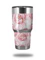 Skin Decal Wrap for Yeti Tumbler Rambler 30 oz Flowers Pattern Roses 13 (TUMBLER NOT INCLUDED)