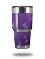 Skin Decal Wrap for Yeti Tumbler Rambler 30 oz Bokeh Butterflies Purple (TUMBLER NOT INCLUDED)