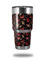 Skin Decal Wrap for Yeti Tumbler Rambler 30 oz Crabs and Shells Black (TUMBLER NOT INCLUDED)