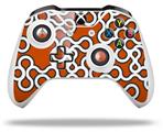 WraptorSkinz Decal Skin Wrap Set works with 2016 and newer XBOX One S / X Controller Locknodes 03 Burnt Orange (CONTROLLER NOT INCLUDED)