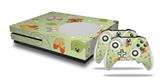 WraptorSkinz Decal Skin Wrap Set works with 2016 and newer XBOX One S Console and 2 Controllers Birds Butterflies and Flowers