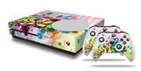WraptorSkinz Decal Skin Wrap Set works with 2016 and newer XBOX One S Console and 2 Controllers Floral Splash