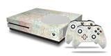 WraptorSkinz Decal Skin Wrap Set works with 2016 and newer XBOX One S Console and 2 Controllers Flowers Pattern 02
