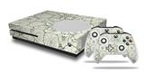 WraptorSkinz Decal Skin Wrap Set works with 2016 and newer XBOX One S Console and 2 Controllers Flowers Pattern 05