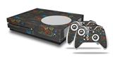 WraptorSkinz Decal Skin Wrap Set works with 2016 and newer XBOX One S Console and 2 Controllers Flowers Pattern 07