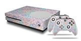 WraptorSkinz Decal Skin Wrap Set works with 2016 and newer XBOX One S Console and 2 Controllers Flowers Pattern 08