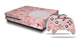 WraptorSkinz Decal Skin Wrap Set works with 2016 and newer XBOX One S Console and 2 Controllers Flowers Pattern 12