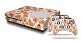 WraptorSkinz Decal Skin Wrap Set works with 2016 and newer XBOX One S Console and 2 Controllers Flowers Pattern 14