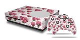 WraptorSkinz Decal Skin Wrap Set works with 2016 and newer XBOX One S Console and 2 Controllers Flowers Pattern 16