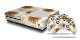 WraptorSkinz Decal Skin Wrap Set works with 2016 and newer XBOX One S Console and 2 Controllers Flowers Pattern 19