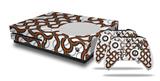 WraptorSkinz Decal Skin Wrap Set works with 2016 and newer XBOX One S Console and 2 Controllers Locknodes 01 Burnt Orange
