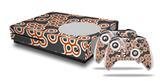 WraptorSkinz Decal Skin Wrap Set works with 2016 and newer XBOX One S Console and 2 Controllers Locknodes 02 Burnt Orange