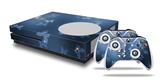 WraptorSkinz Decal Skin Wrap Set works with 2016 and newer XBOX One S Console and 2 Controllers Bokeh Butterflies Blue