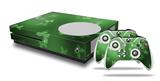 WraptorSkinz Decal Skin Wrap Set works with 2016 and newer XBOX One S Console and 2 Controllers Bokeh Butterflies Green