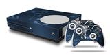 WraptorSkinz Decal Skin Wrap Set works with 2016 and newer XBOX One S Console and 2 Controllers Bokeh Music Blue