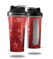 Decal Style Skin Wrap works with Blender Bottle 28oz Bokeh Butterflies Red (BOTTLE NOT INCLUDED)