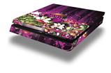 Vinyl Decal Skin Wrap compatible with Sony PlayStation 4 Slim Console Grungy Flower Bouquet (PS4 NOT INCLUDED)