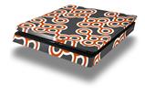 Vinyl Decal Skin Wrap compatible with Sony PlayStation 4 Slim Console Locknodes 02 Burnt Orange (PS4 NOT INCLUDED)