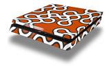 Vinyl Decal Skin Wrap compatible with Sony PlayStation 4 Slim Console Locknodes 03 Burnt Orange (PS4 NOT INCLUDED)