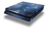 Vinyl Decal Skin Wrap compatible with Sony PlayStation 4 Slim Console Bokeh Butterflies Blue (PS4 NOT INCLUDED)