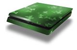Vinyl Decal Skin Wrap compatible with Sony PlayStation 4 Slim Console Bokeh Butterflies Green (PS4 NOT INCLUDED)