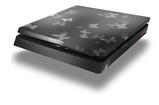 Vinyl Decal Skin Wrap compatible with Sony PlayStation 4 Slim Console Bokeh Butterflies Grey (PS4 NOT INCLUDED)