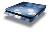 Vinyl Decal Skin Wrap compatible with Sony PlayStation 4 Slim Console Bokeh Hex Blue (PS4 NOT INCLUDED)