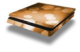 Vinyl Decal Skin Wrap compatible with Sony PlayStation 4 Slim Console Bokeh Hex Orange (PS4 NOT INCLUDED)