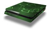 Vinyl Decal Skin Wrap compatible with Sony PlayStation 4 Slim Console Bokeh Music Green (PS4 NOT INCLUDED)