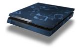 Vinyl Decal Skin Wrap compatible with Sony PlayStation 4 Slim Console Bokeh Music Blue (PS4 NOT INCLUDED)