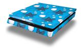 Vinyl Decal Skin Wrap compatible with Sony PlayStation 4 Slim Console Starfish and Sea Shells Blue Medium (PS4 NOT INCLUDED)