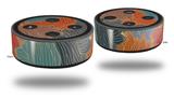 Skin Wrap Decal Set 2 Pack for Amazon Echo Dot 2 - Flowers Pattern 03 (2nd Generation ONLY - Echo NOT INCLUDED)