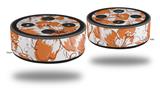 Skin Wrap Decal Set 2 Pack for Amazon Echo Dot 2 - Flowers Pattern 14 (2nd Generation ONLY - Echo NOT INCLUDED)