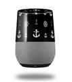Decal Style Skin Wrap for Google Home Original - Nautical Anchors Away 02 Black (GOOGLE HOME NOT INCLUDED)