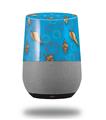 Decal Style Skin Wrap for Google Home Original - Sea Shells 02 Blue Medium (GOOGLE HOME NOT INCLUDED)