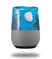 Decal Style Skin Wrap for Google Home Original - Starfish and Sea Shells Blue Medium (GOOGLE HOME NOT INCLUDED)