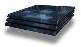 Vinyl Decal Skin Wrap compatible with Sony PlayStation 4 Pro Console Bokeh Hearts Blue (PS4 NOT INCLUDED)