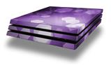 Vinyl Decal Skin Wrap compatible with Sony PlayStation 4 Pro Console Bokeh Hex Purple (PS4 NOT INCLUDED)